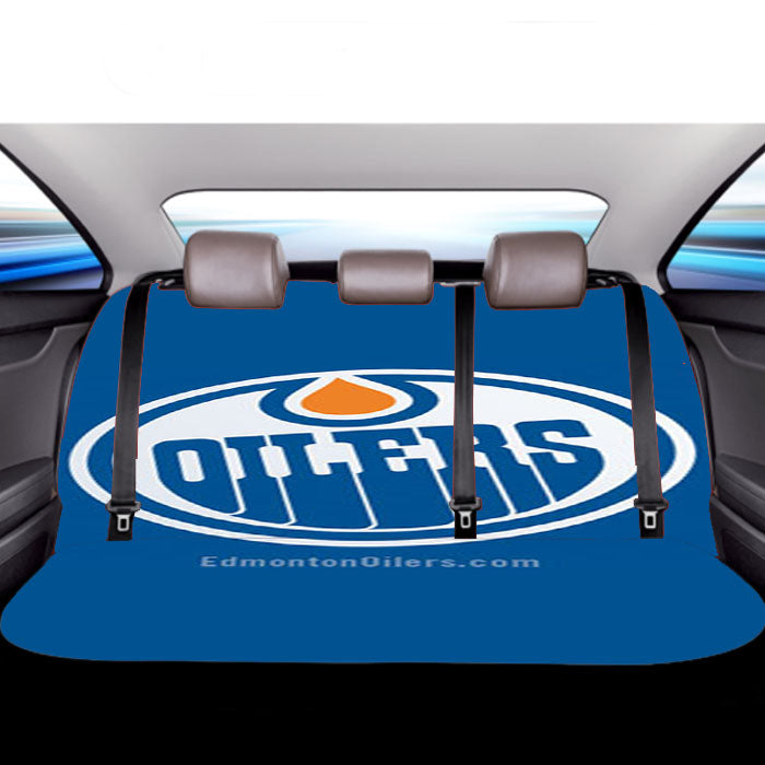 Oilers Logo Car Back Rear Seat Covers