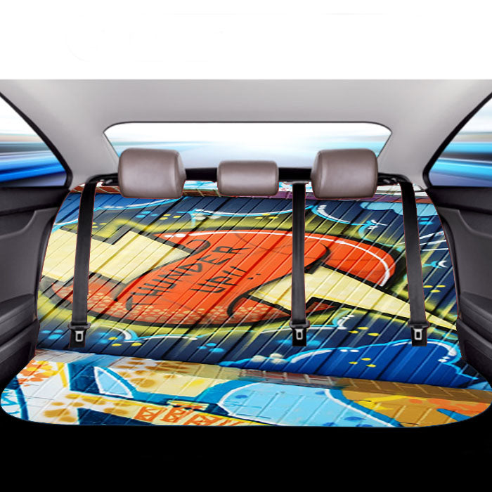 Okc Thunder Graffiti Car Back Rear Seat Covers