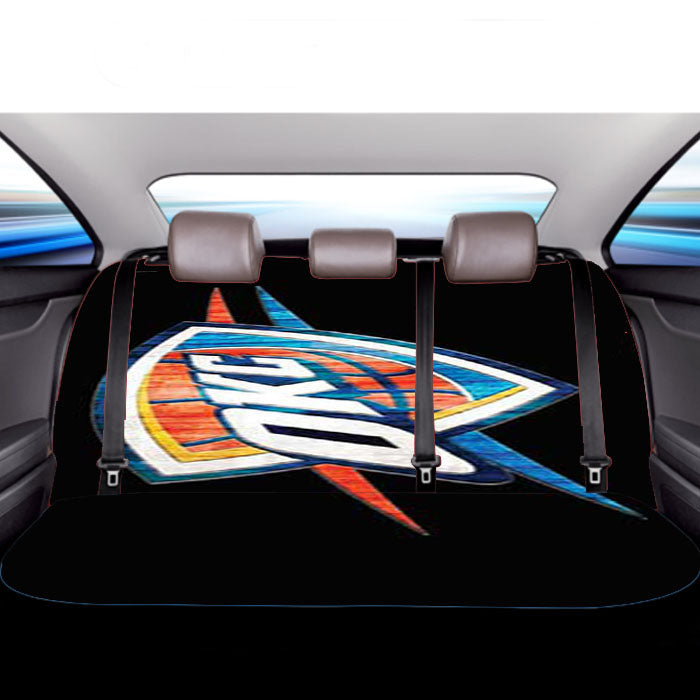 Okc Thunder Logo Shield Car Back Rear Seat Covers