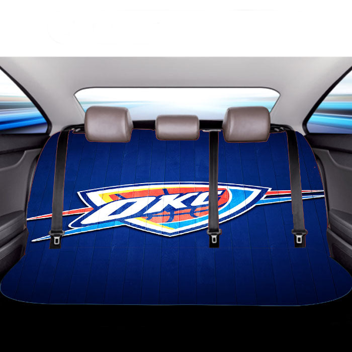 Oklahoma City Thunder Hardwood Car Back Rear Seat Covers