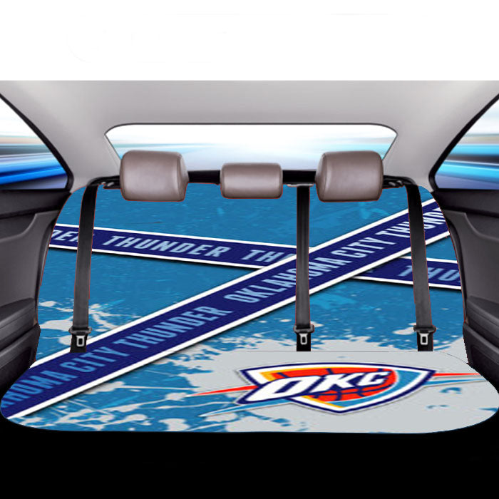 Oklahoma City Thunder Logo Car Back Rear Seat Covers