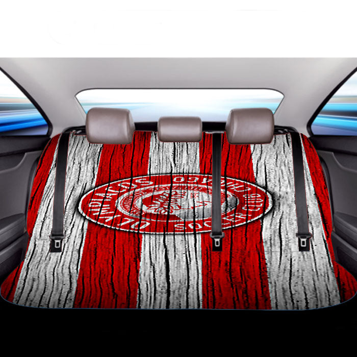 Olympiacos Soccer Club Chicago Flag Car Back Rear Seat Covers
