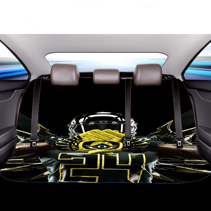 Oregon Ducks Gold Car Back Rear Seat Covers
