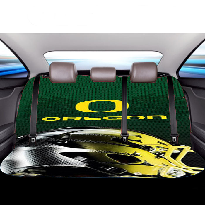 Oregon Ducks Helmet Car Back Rear Seat Covers