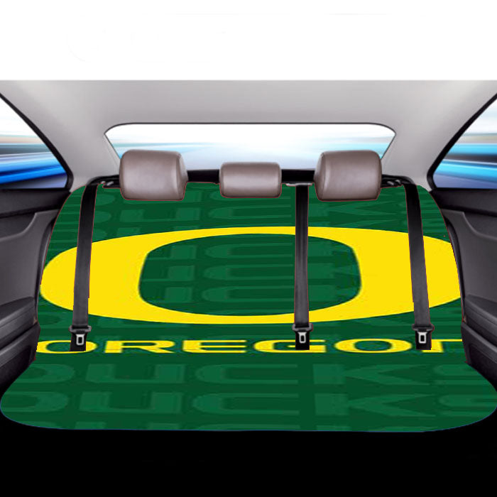 Oregon Ducks Repeat Car Back Rear Seat Covers