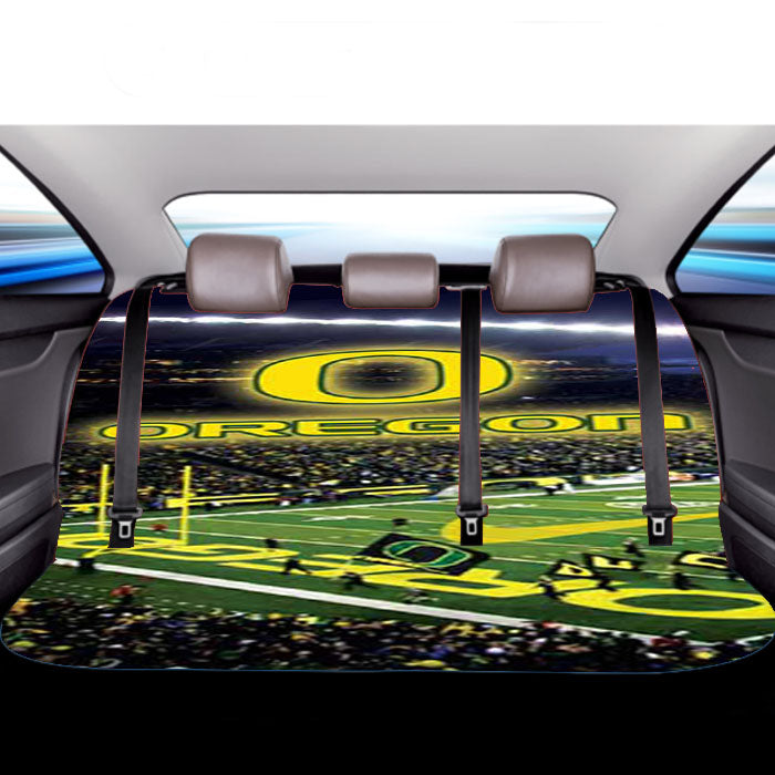 Oregon Ducks Stadium Logo Car Back Rear Seat Covers