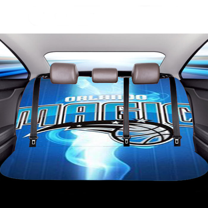 Orlando Magic Basketball Blue Flame Car Back Rear Seat Covers