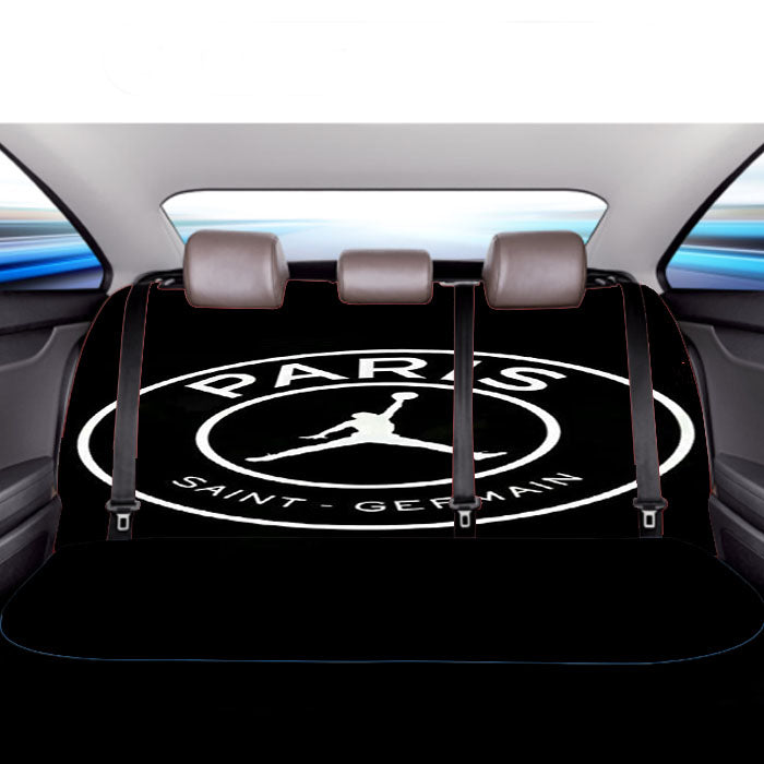 Paris Saint Germain Psg Jordan Style In Circle Car Back Rear Seat Covers