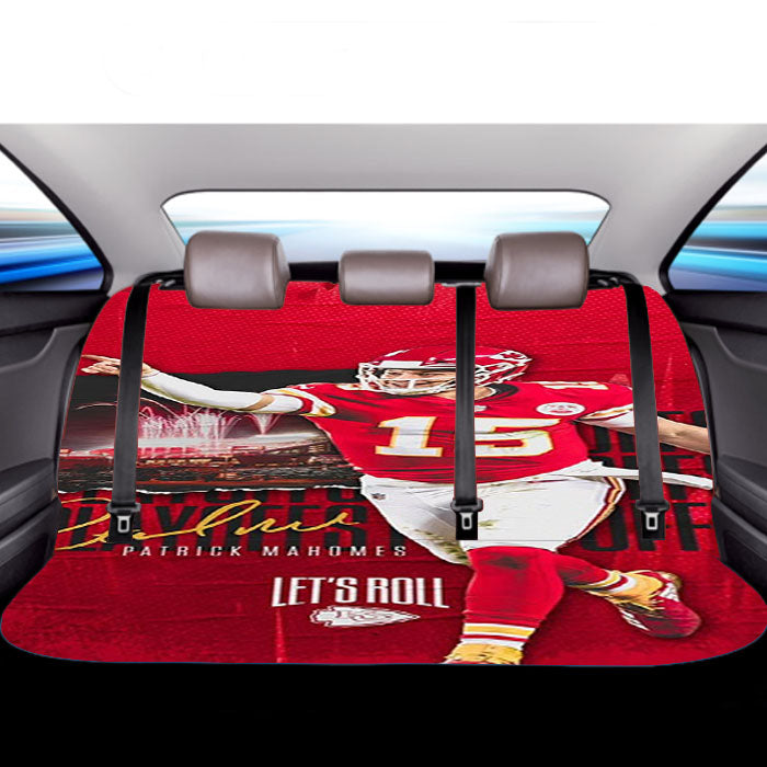Patrick Mahomes Kansas City Chiefs Car Back Rear Seat Covers