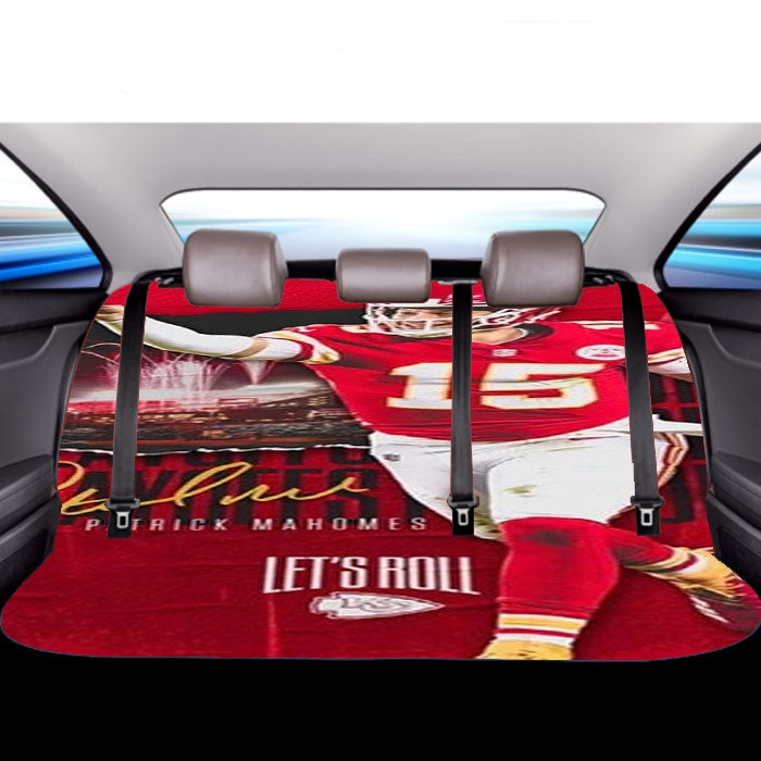 Patrick Mahomes Kc Chiefs Car Back Rear Seat Covers