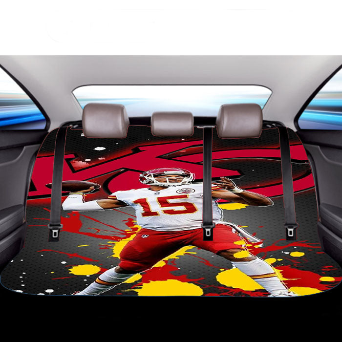 Patrick Mahomes Kc Chiefs Nfl Car Back Rear Seat Covers