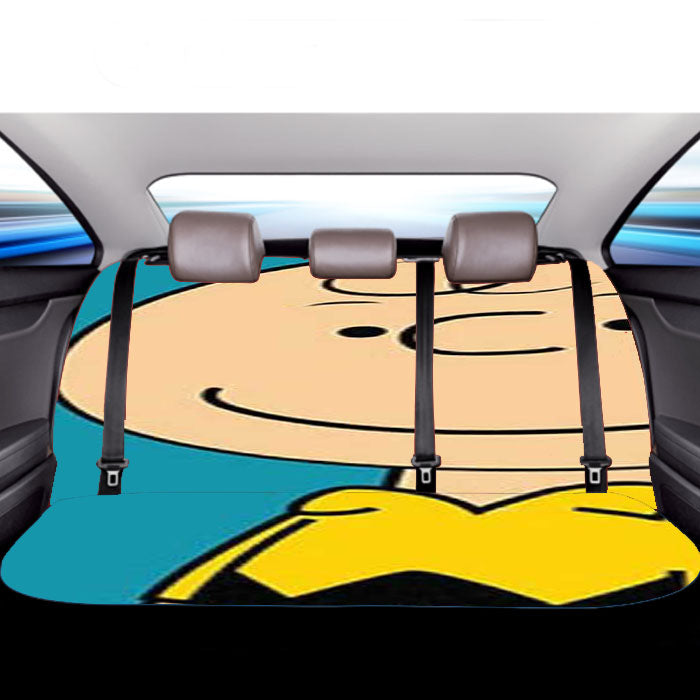 Peanuts Charlie Brown Blue Car Back Rear Seat Covers