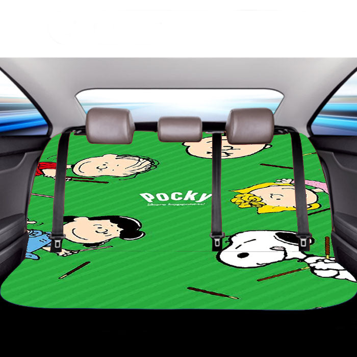 Peanuts Movie Pocky Car Back Rear Seat Covers