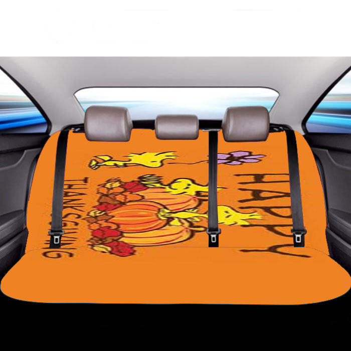 Peanuts Thanksgiving Woodstock Car Back Rear Seat Covers