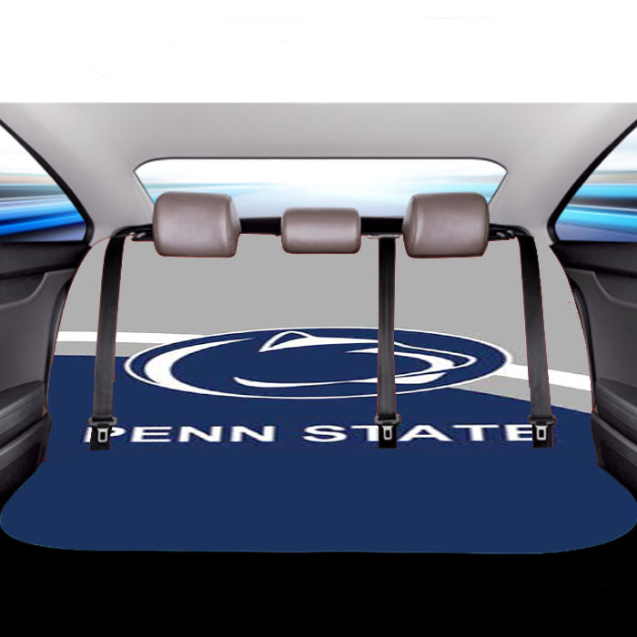 Penn State Blue Grey Circle Car Back Rear Seat Covers