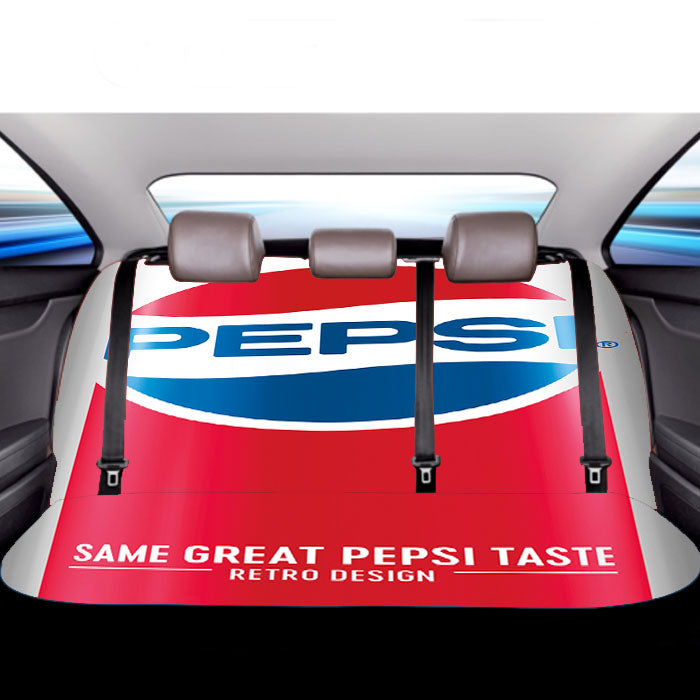 Pepsi Can Retro Classic Design Car Back Rear Seat Covers