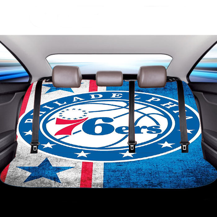 Philadelphia 76Ers Logo Flag Car Back Rear Seat Covers