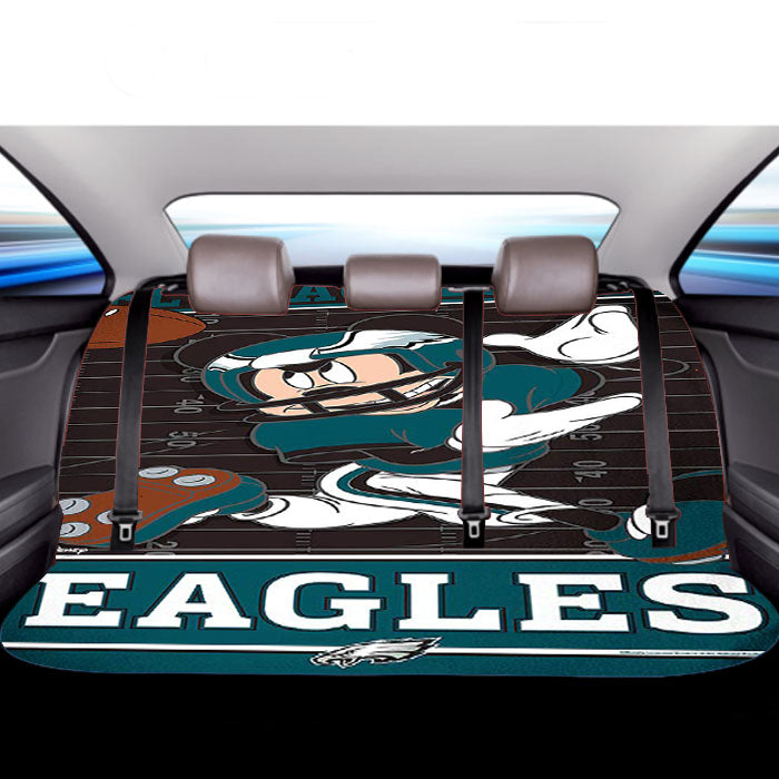 Philadelphia Eagles Disney Mickey Mouse Car Back Rear Seat Covers