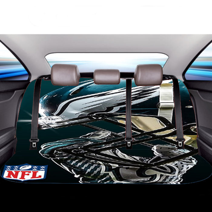 Philadelphia Eagles Nfl Helmet Car Back Rear Seat Covers