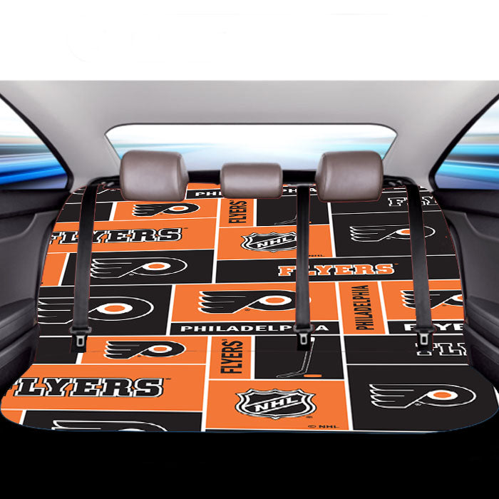 Philadelphia Flyers Nhl Pattern Logo Car Back Rear Seat Covers