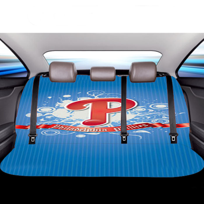 Philadelphia Phillies Blue Car Back Rear Seat Covers