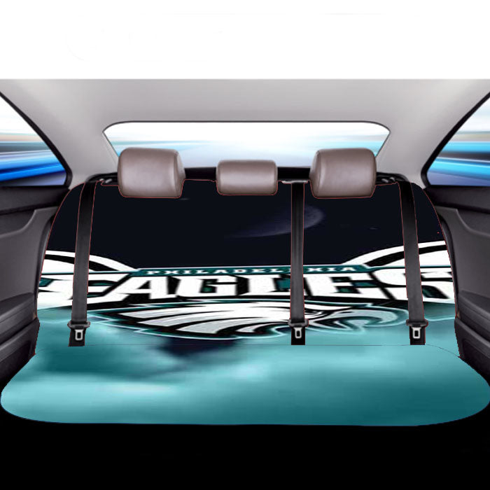 Philly Eagles Logo Clouds Car Back Rear Seat Covers