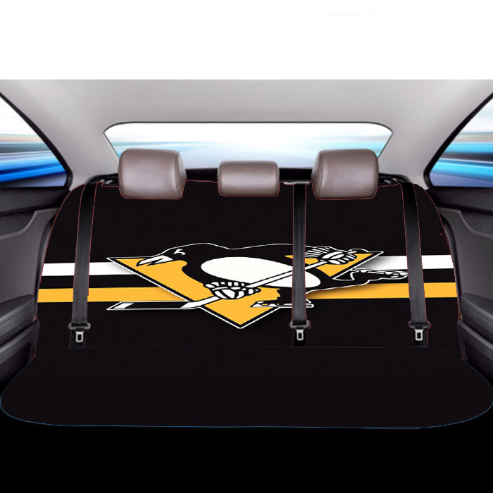 Pittsburgh Penguins Hockey Car Back Rear Seat Covers