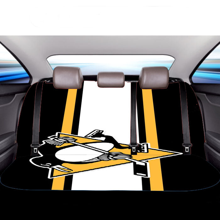 Pittsburgh Penguins Logo Car Back Rear Seat Covers