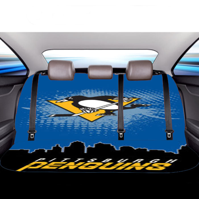 Pittsburgh Penguins Nhl Team Car Back Rear Seat Covers