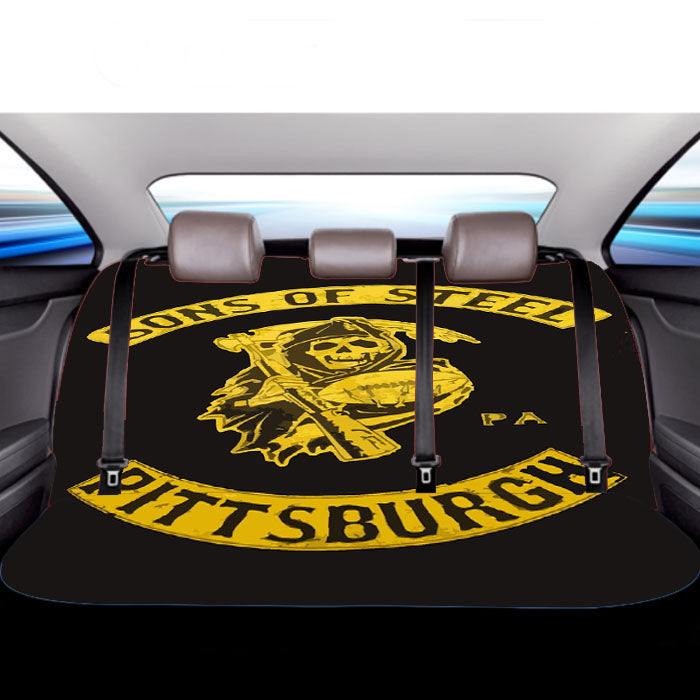 Pittsburgh Sons Of Steel Car Back Rear Seat Covers