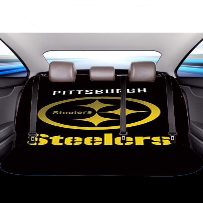 Pittsburgh Steelers Gold Fade Car Back Rear Seat Covers