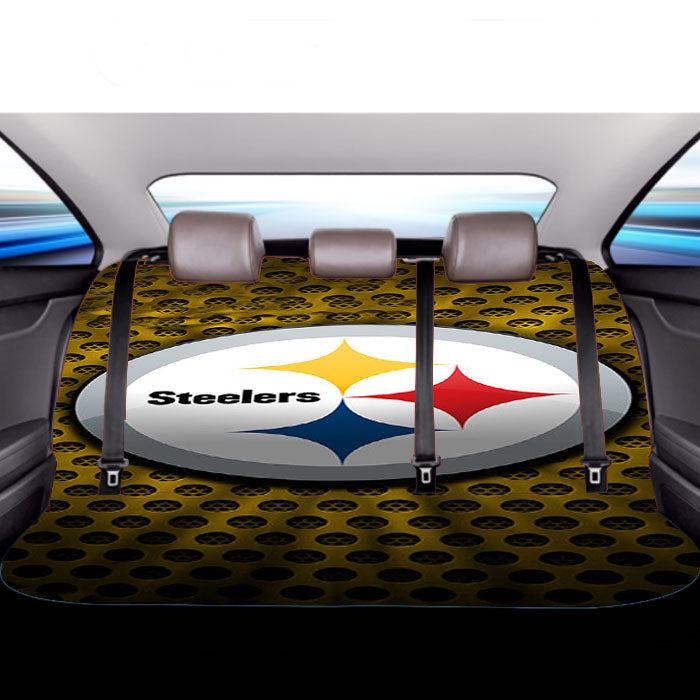 Pittsburgh Steelers Nfl Logo Car Back Rear Seat Covers