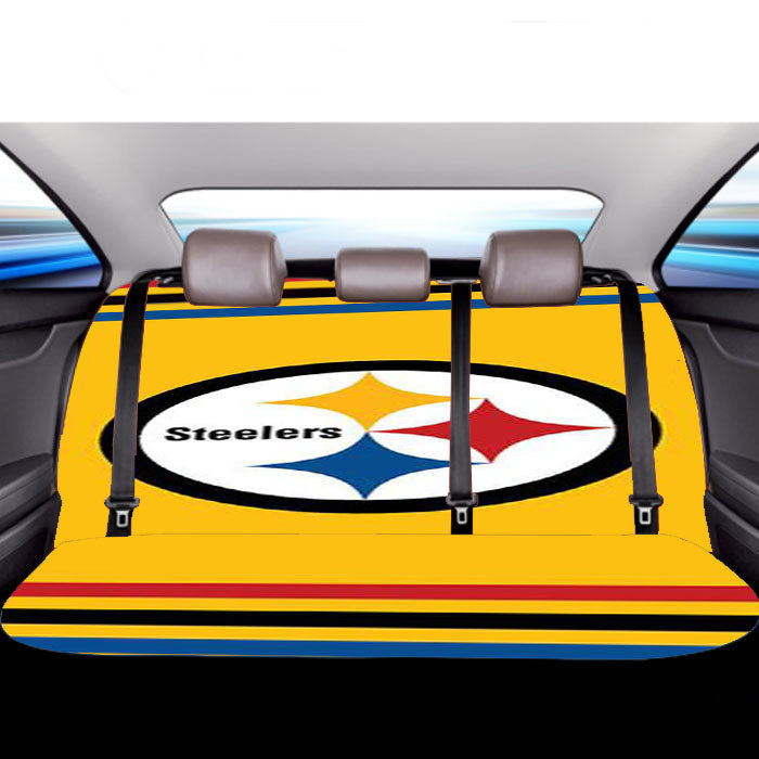 Pittsburgh Steelers Yellow Logo Car Back Rear Seat Covers