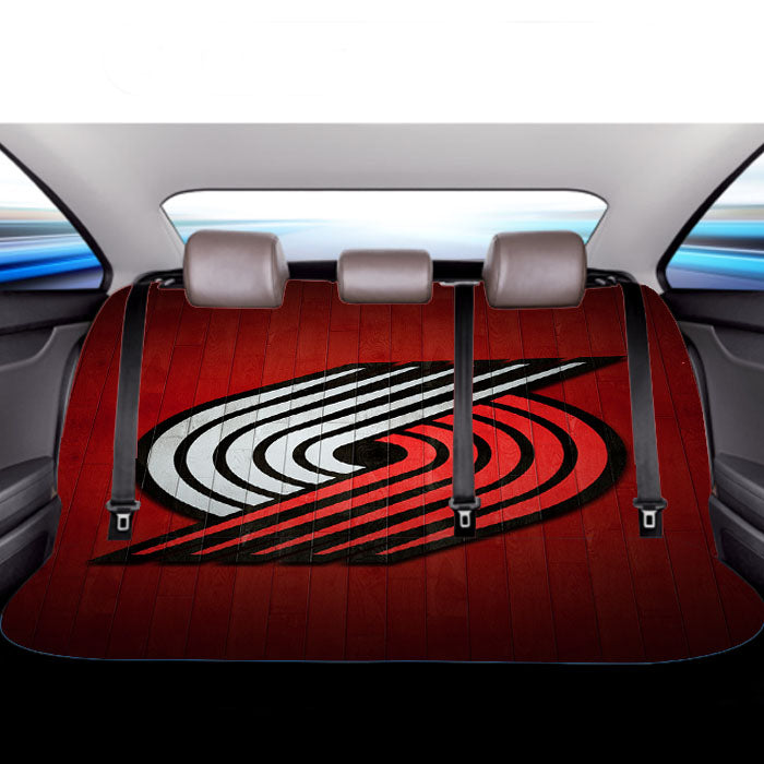 Portland Trail Blazers Hardwood 2 Car Back Rear Seat Covers