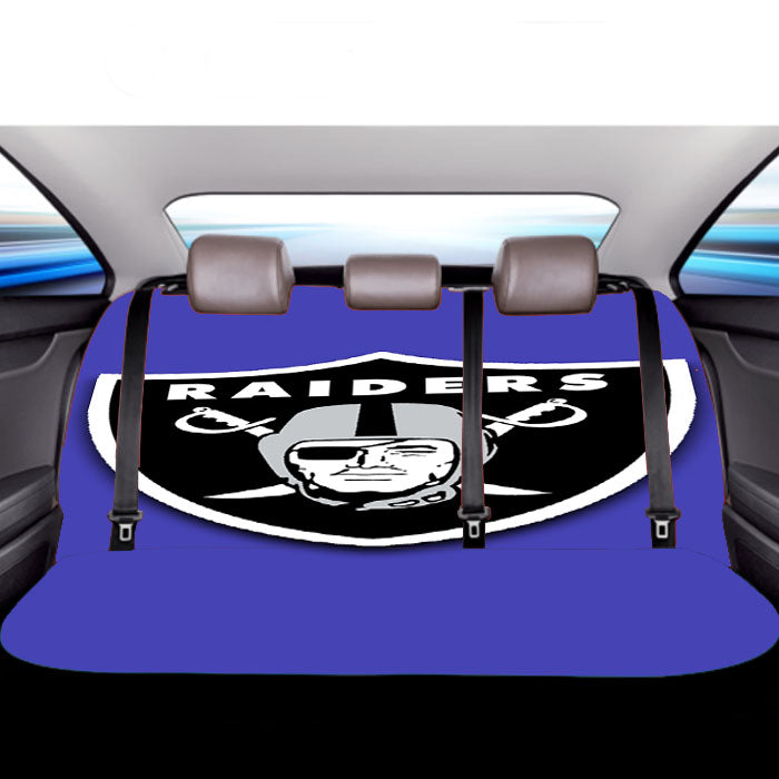 Raiders Basket Ball Car Back Rear Seat Covers
