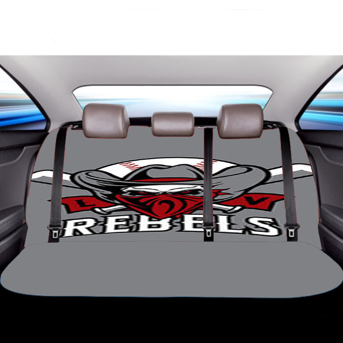 Rebels Baseball Logo Gray Car Back Rear Seat Covers