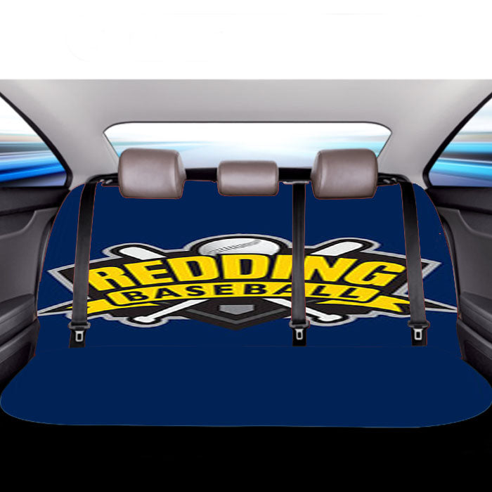 Redding Baseball Logo Blue Car Back Rear Seat Covers
