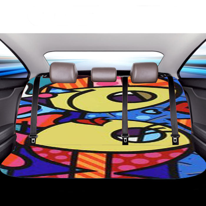 Romero Britto Fish Car Back Rear Seat Covers