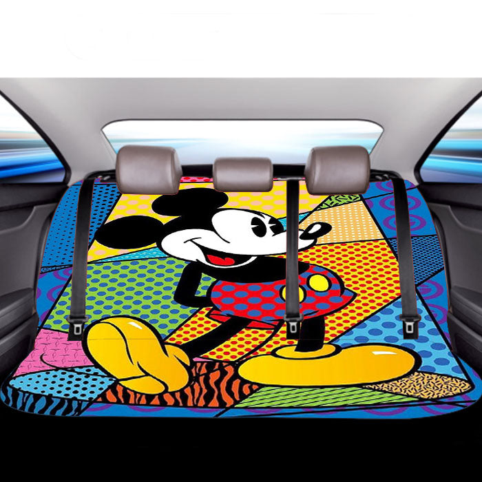 Romero Britto Mickey Mouse Car Back Rear Seat Covers