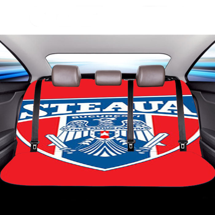 Rugby Steaua Logo Red Car Back Rear Seat Covers