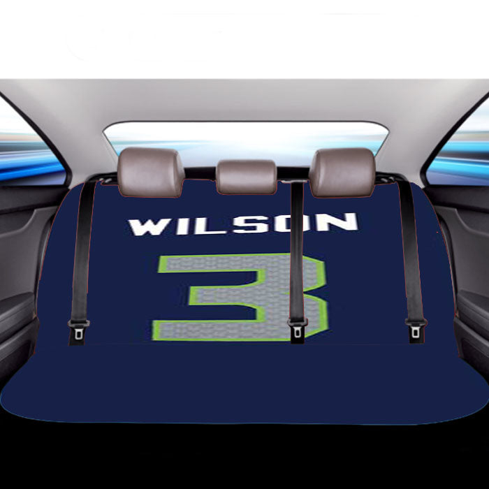 Russell Wilson Jersey Design Car Back Rear Seat Covers