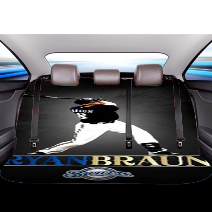 Ryan Braun Milwaukee Brwers Car Back Rear Seat Covers