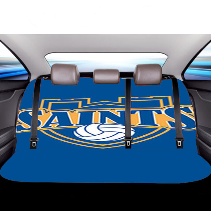 Saints Baseball Logo Blue Car Back Rear Seat Covers