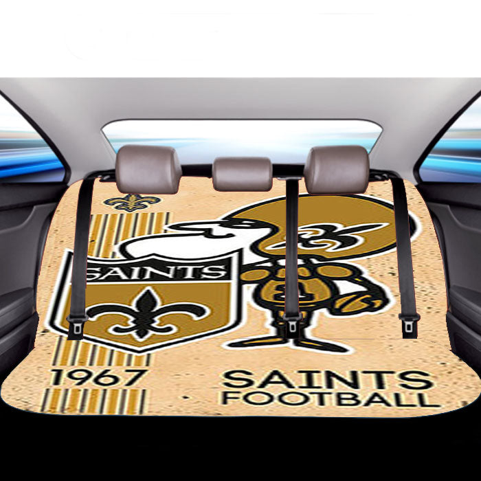 Saints Football Logo Car Back Rear Seat Covers