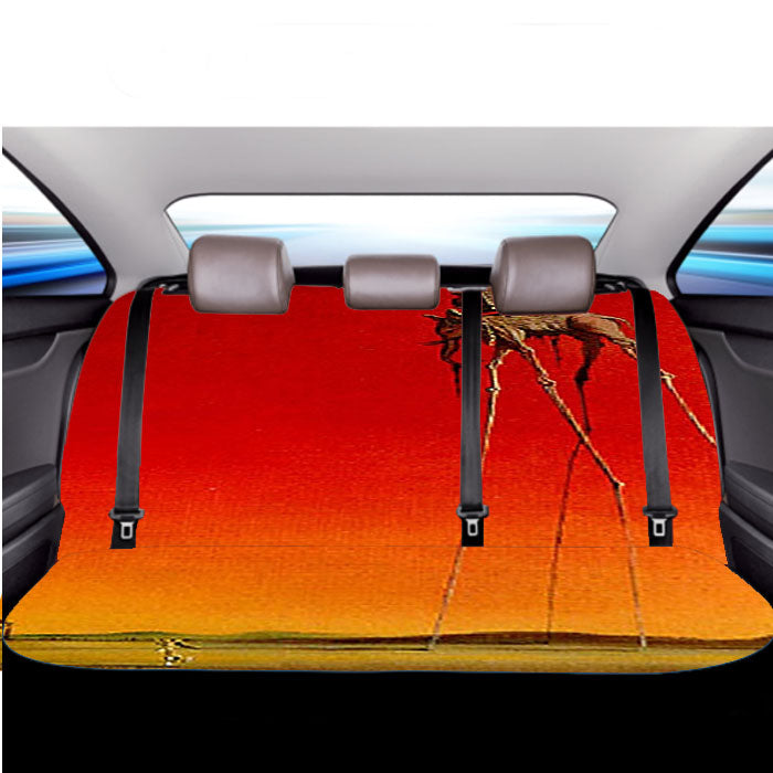 Salvador Dali The Elephants Car Back Rear Seat Covers