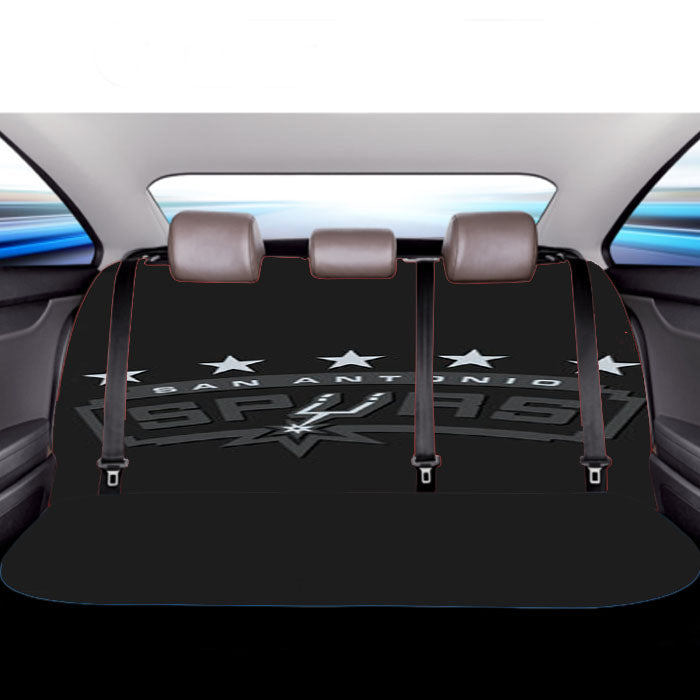 San Antonio Spurs Black Car Back Rear Seat Covers