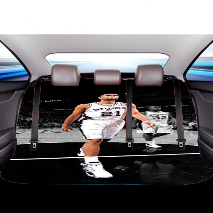 San Antonio Spurs Duncan Car Back Rear Seat Covers