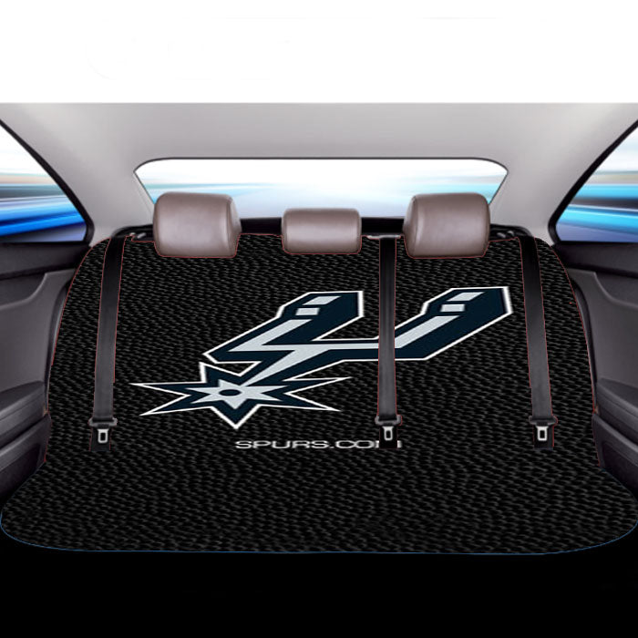 San Antonio Spurs Logo Car Back Rear Seat Covers