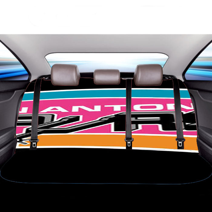 San Antonio Spurs Logo Colors Car Back Rear Seat Covers
