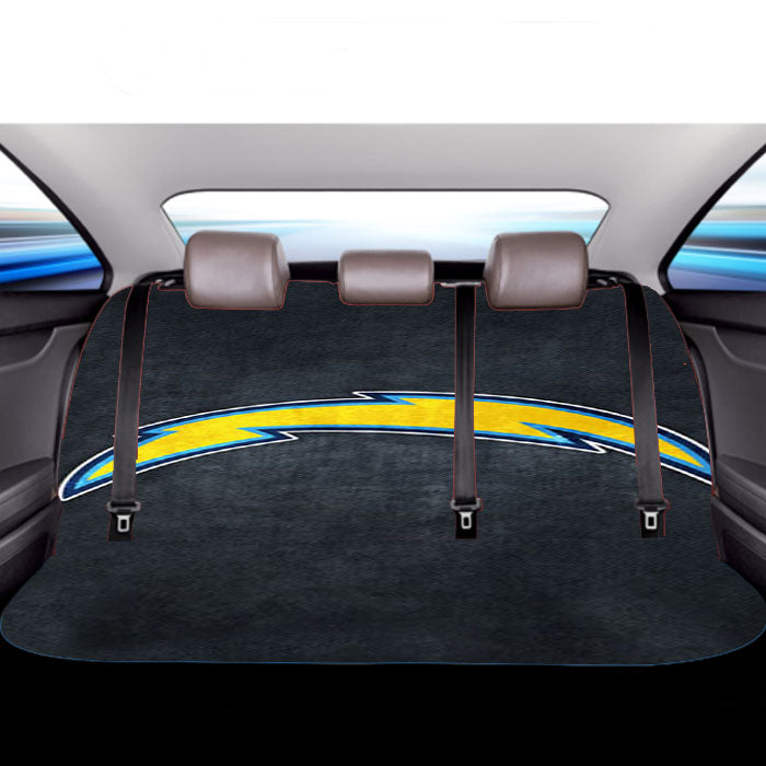 San Diego Chargers Black Car Back Rear Seat Covers